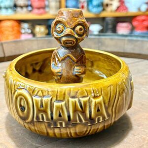 Ohana Luau At The Lake 10th Anniversary Bowl Tiki Motor Inn Squid #44/132 COA